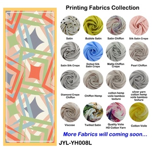 Jyl Thiết Kế Mới In Kỹ Thuật Số Khăn Choàng Khăn Choàng Chất Lượng Cao Hồi Giáo Hijab Voal Dài Satin Voan Hijab - Product Image 6