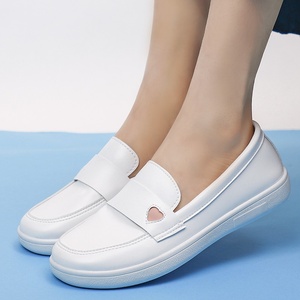 Wholesale <strong>Comfortable</strong> Solid White Flat Nurse <strong>Shoes</strong> Casual Summer Slip-On Non-Slip Soft-Soled Medical <strong>Work</strong> <strong>Shoes</strong> Breathable - Product Image 3