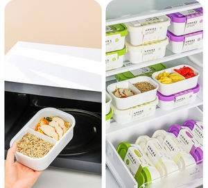 กล่องข้าวซิลิโคนแบบย้อมสี รุ่น Syh1068 สำหรับขายส่ง กล่องอาหารกลางวันแบบโปร่งแสงสำหรับโรงเรียน พร้อมภาชนะเก็บอาหาร - Product Image 6