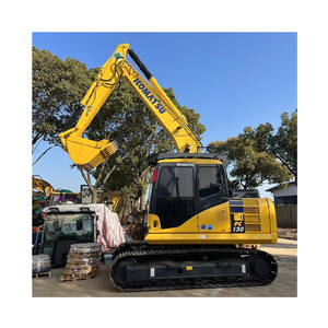 Excavadora de cadenas Komatsu PC130 usada de buen rendimiento con motor y bomba para construcción y movimiento de tierras - Product Image 1