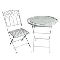 Chaise de jardin pliante carrée, mobilier d'extérieur en fer forgé, design Vintage, outils de salle à manger