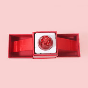 Joyero Romántico con Diseño Floral para el Día de San Valentín con Tapa - Regalo de Alta Gama para Mamá y Novia, Almacenamiento de Joyas - Product Image 4