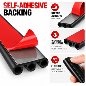ซีลยางกันน้ำ EPDM สำหรับฝาครอบกระบะรถบรรทุกแบบหนาพิเศษ  ติดตั้งง่ายด้วยกาวในตัว สำหรับรถกระบะ รถบ้านเคลื่อนที่ และหลังคาคลุมกระบะ - Product Image 3