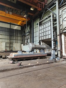 Four <span class=keywords><strong>à</strong></span> foyer <span class=keywords><strong>à</strong></span> chariot hydraulique <span class=keywords><strong>à</strong></span> gaz, direct usine, pour le traitement thermique de grandes bagues forgées, chambre personnalisée - Product Image 3