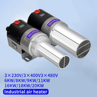 Leisterr électrique industriel Lhs61System Vulcan réglable 9000w 16kw Heavy Duty Blower Heat 145433 Air Heater affichage numérique