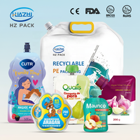 Sachets Doypack en plastique personnalisés anti-fuite pour jus de fruits, pochettes refermables avec bec verseur pour aliments pour bébés, sacs à boisson avec bouchon facile à presser