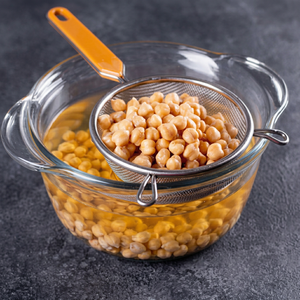 <b>Canned</b> Chickpeas (Beans) in Brine Peeled Whole Salty 1kg Easy Open Can for Hummus and Falafel - Product Image 1