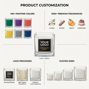 Bougie parfumée de luxe 100% artisanale en cire de soja dans un bocal en verre ambré, huile essentielle parfumée, pour la Saint-<span class=keywords><strong>Valentin</strong></span>, Thanksgiving, Pâques - Product Image 2