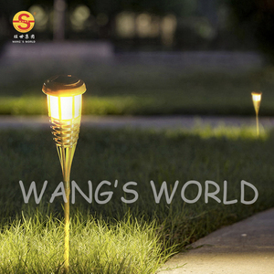Bamboo Pole Flame Garden Lawn Chiếu Sáng Ngọn Đuốc Năng Lượng Mặt Trời Đèn Cọc Ngoài Trời Đèn Sân Vườn Cảnh Quan Không Thấm Nước - Product Image 5