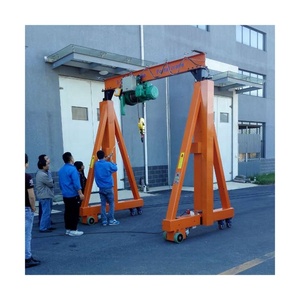 חם מוכר באיכות טובה trackless פורטל קטן gantry 50ton <span class=keywords><strong>rtg</strong></span> נייד פלדה נייד gantry עגור על גלגלים - Product Image 4