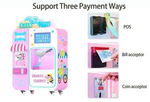 Earn Money Commercial Kids <strong>pink</strong> Automatic Cotton <strong>Floss</strong> <strong>Candy</strong> Vending Machine Robot for Sell Party - Product Image 3