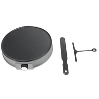 Machine à crêpes électrique ronde antiadhésive pour la cuisson de crêpes et de wraps