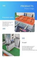 Impresora de etiquetas de papel de tarjeta de escritorio semiautomática fácil de mantener Pantalla curva de un solo color para pequeñas empresas Motor manual