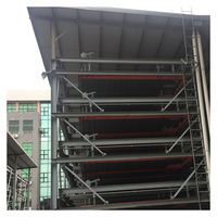 Structure en acier en forme de H pour parking avec plusieurs niveaux, services de soudage, pliage et découpe, durée de vie supérieure à 50 ans