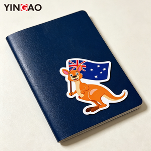 Autocollants personnalisés en vinyle découpé imperméables motif kangourou et <span class=keywords><strong>koala</strong></span> mignons pour ordinateur portable, téléphone, bouteille d'eau, journal et décoration - Product Image 5