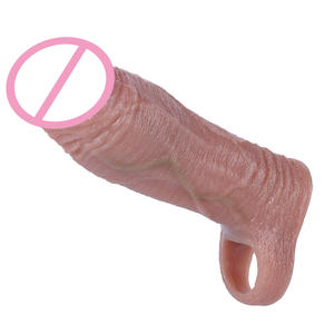 Manchon d'extension de pénis réaliste SXXY réutilisable pour retarder l'éjaculation, préservatif, jouet sexuel pour couple adulte, plaisir, couvre-pénis - Product Image 4