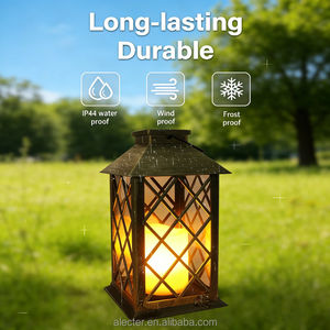 Best Choice Flickering Flameless <b>Candle</b> LED Waterproof Hanging <b>Solar</b> Lantern Warm White Lasts 3X Longer 10 Lumens Outdoor - Product Image 4