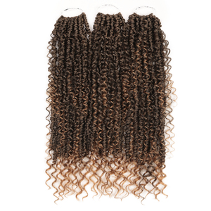 Extensions de <span class=keywords><strong>cheveux</strong></span> synthétiques Afro Passion Twist 20 pouces, ondulées, style Boho Bomb, pré-torsadées pour tresses au crochet - Product Image 3