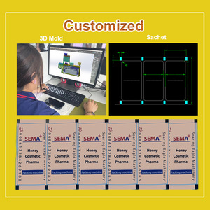 Máquina automática para envasar líquidos en sobres en forma de V, máquina de envasado de sobres para salsa de tomate, <span class=keywords><strong>miel</strong></span> y aceite de oliva con cierre fácil. - Product Image 5