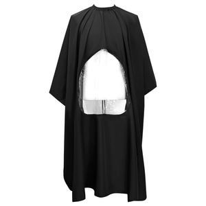 Cape de coiffure avec fenêtre transparente, imperméable, équipement professionnel pour salon de coiffure, coloration, permanente et coiffage - Product Image 1