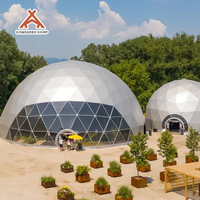 Dôme géodésique Kawagebo Kamp (KK) 30M pour événements et expositions, tente igloo de glamping de luxe, tente de réception imperméable pour mariages