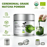 Poudre de Matcha Biologique BSTBIO Marque Blanche Qualité Cérémoniale Premium 1A - 6A 30g/Pot