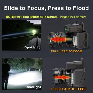 Đèn Pha LED 30W Bắn Xa Siêu Dài 5000M Đèn Pin Đội Đầu Đèn Pha Câu Cá Sạc Được 18650 Đèn Lồng Phía Trước Công Suất Cao - Product Image 3