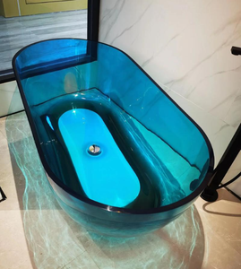 Groothandel Fabriek Prijs Volwassen Vrijstaande Massief Oppervlak Badkuip Acryl Transparante Badkuip Voor Hotel - Product Image 2