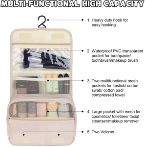 Hàng Mới Về Bộ 8 Hộp Treo Chống Nước Tiện Dụng Cho Du Lịch Túi Đựng Đồ Vệ Sinh Cá Nhân Và Tùy Chỉnh Túi Đựng Đồ Trang Điểm - Product Image 5