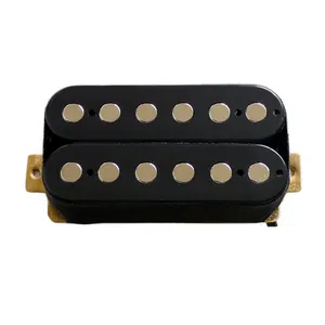 6.3Mm Grote Pole Stuk Humbucker Gitaar Pickup Met Keramische Magneet Bar In Zwart Zebra Kleuren