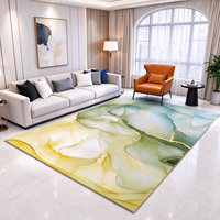 Tapis d'intérieur à motif marbré imprimé en 3D, grand tapis de salon fabriqué à la machine, décoration intérieure