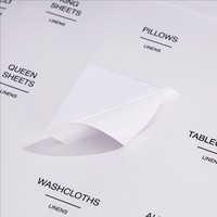 Ensemble de 144 autocollants pour salle de bain, étiquettes en vinyle imperméables pour shampoing, gel douche et contenants de rangement