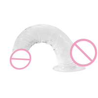Dildo Vibrador Portátil AV Stick, Dispositivo de Masturbación Femenina Transparente, Producto Sexual para Adultos, Dildo Simulado