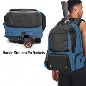 Échantillon gratuit 2024 – Sac à dos de sport et de loisirs grande capacité, imperméable, unisexe, couleur unie, pour pickleball, badminton et raquettes de tennis - Product Image 5