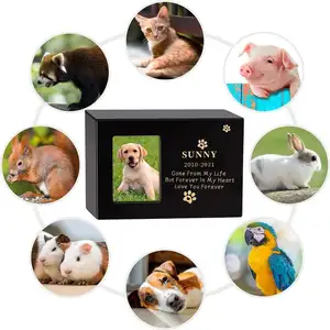 Деревянная памятная фоторамка с изображением урны для домашних животных, кошки и собаки