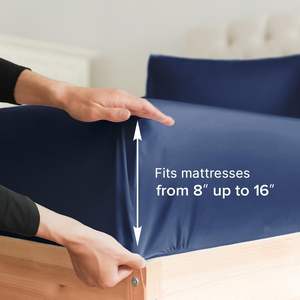 Twin Size Laken Luxe Enkel Hoeslaken Alleen Voor Hotel - Product Image 2