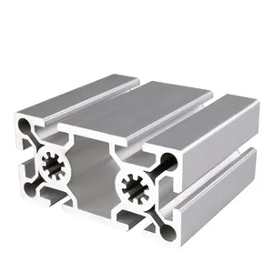 LANGLE logam dan Aloi 50*50mm t-slot ekstrusi 5050 t-slot tunggal bingkai ekstrusi profil aluminium untuk CNC