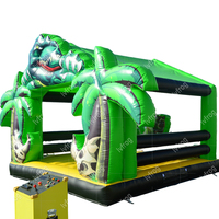 Château gonflable sur le thème des dinosaures personnalisé, défi mécanique électrique pour la pratique du rodéo, à vendre pour adultes