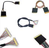 Cable Micro Coaxial LCD LVDS de 0.5mm de paso, 30 pines, 40 pines, conector 20454 con aislamiento de PVC/PTFE para pantalla de portátil, longitud personalizada