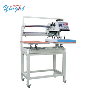 Yinghe เครื่องอัดความร้อนนิวเมติก40*60ซม. สถานีคู่เครื่องกด220V อัตโนมัติเสื้อยืดลายนูนโลโก้เสื้อผ้าใหม่1ปี - Product Image 4