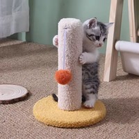 Produit phare : Arbre à chat moderne et sûr, petit format, avec griffoir en sisal écologique et jouet pour chat en peluche, structure d'escalade pour chat, emballage en sac OPP, pour l'exportation