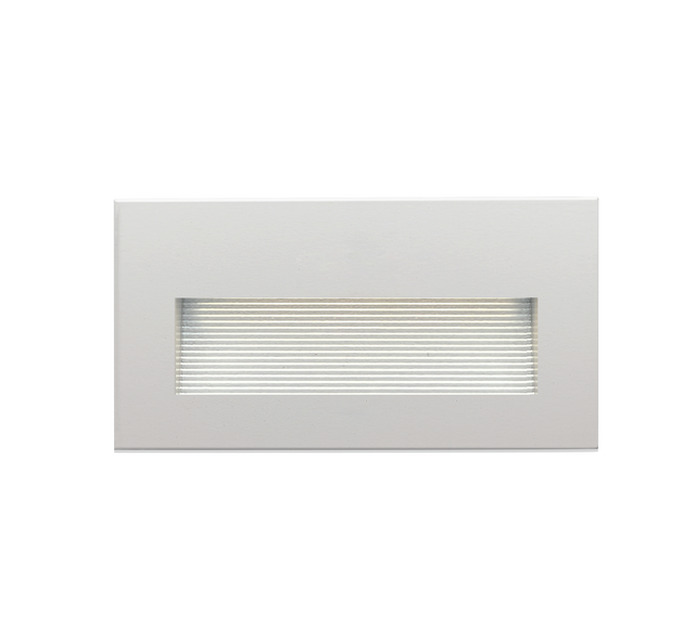 Litecent Louvered Modern Energy Efficient Aluminum LED Step Lights IP65 Waterproof 3-Year Warranty Warm White High CRI Outdoor