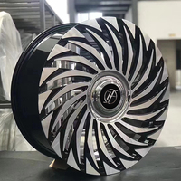 Jantes en alliage d'aluminium forgé Yufei bicolores de style turbine pour Land Rover Range Rover Sport Defender 22 pouces 5x120 personnalisées
