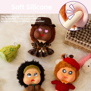 Mini porte-clés éducatif en peluche IA, poupée parlante intelligente Pupu Face, pour <span class=keywords><strong>l</strong></span>'apprentissage de <span class=keywords><strong>l</strong></span>'<span class=keywords><strong>anglais</strong></span> et le récit d'histoires, en coton - Product Image 2