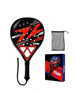 Raqueta de Pádel con Gran Rebote, Marco de ABS y Fibra de Vidrio, Raqueta de Entrenamiento, Raqueta Deportiva Familiar para Actividades al Aire Libre - Product Image 5