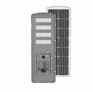 Lampione Solare Integrato in Alluminio con Sensore Radar per Esterni 70w 80w 90w 100w Kit Solare Tutto in Uno - Product Image 1
