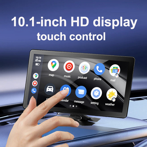 หน้าจอสัมผัส 10.1 นิ้ว ระบบไร้สาย Carplay และ Android Auto เครื่องนำทาง GPS พกพาในรถยนต์ YB-PND-10.1 หน้าจอสัมผัส 10.1 นิ้ว Carplay Y - Product Image 3