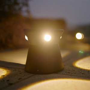 Lampe de jardin extérieure étanche IP65 en aluminium COB LED, éclairage de cour, 12V DC, design géométrique - Product Image 2