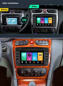 วิทยุติดรถยนต์2 DIN Android 7นิ้วสำหรับ Mercedes Benz W203 W209 W219 W168 VIO ระบบนำทาง GPS สเตอริโอเครื่องเล่นดีวีดีระบบแอนดรอยด์