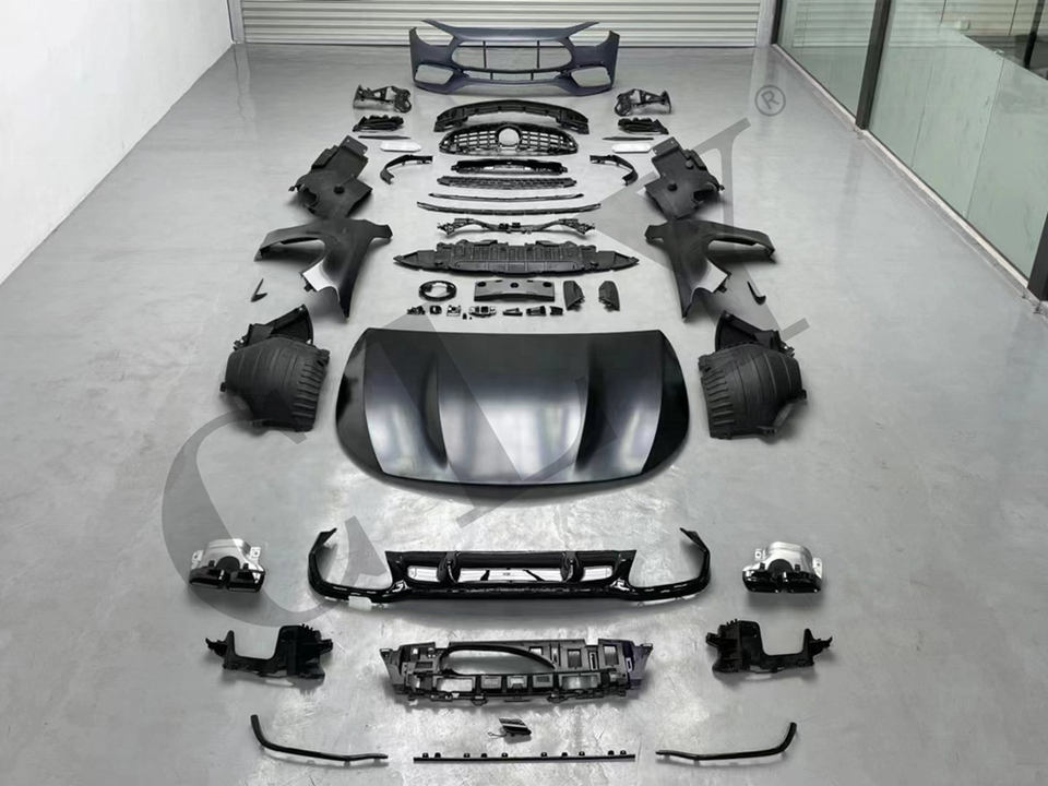 ABS глянцевый черный решетка для Mercedes-Benz E class E-купе спортивной одежды, комплект 2-двери 2016-2019 GT стиль W238 W213 переднего бампера Центр решетка